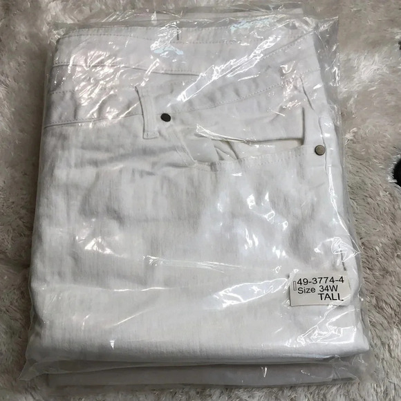 Woman Within White Denim Jeans - Picture 3 of 3